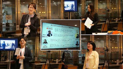 オリコ  キャリアデザイン推進部の皆さん　　 執行役員の森園美智子さんもご参加され、社としてこの取り組みの注目度の高さが伺えます